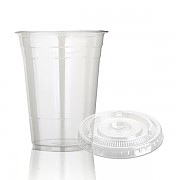낱줄셋트-14온스(92파이)한품투명컵+평뚜껑