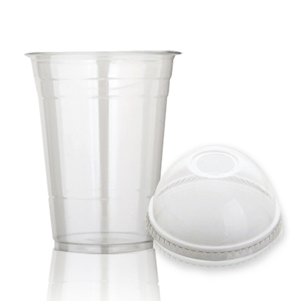 낱줄셋트-14온스(92파이)한품투명컵+돔뚜껑