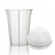 낱줄셋트-14온스(92파이)한품투명컵+돔뚜껑