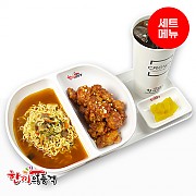 라면+양념치킨+음료