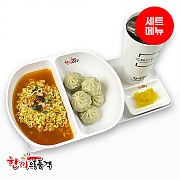 라면+통통고기만두+음료