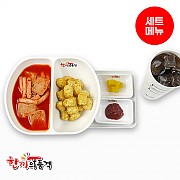매콤달콤떡볶이(매)+감자튀김-음료