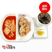 매콤달콤떡볶이(매)+까르보치킨-단무지