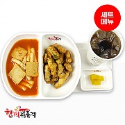 매콤달콤떡볶이(순)+탕수육-단무지