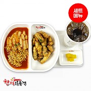 매콤달콤라볶이+탕수육-단무지