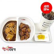 상하이짜장떡볶이+왕갈비치킨-단무지