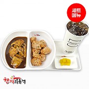 상하이짜장떡볶이+까르보치킨-단무지