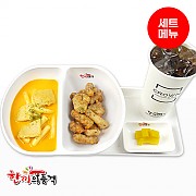 매콤크림떡볶이+탕수육-단무지