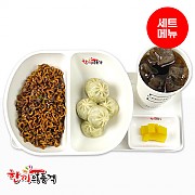 짜파게티+통통고기만두+음료-단무지