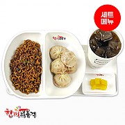 짜파게티+통통김치만두+음료-단무지
