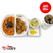 낙지볶음밥+탕수육+우동국물+음료-단무지