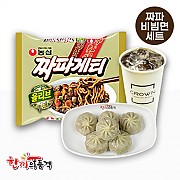 짜파게티+통통만두+음료
