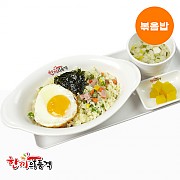 햄야채볶음밥-단무지